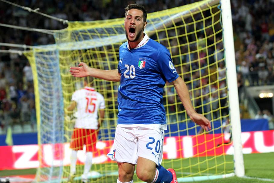 Mattia Destro (Roma), 23 anni, 19 presenze e 13 gol in campionato (media voto 6,41). 5 presenze e 1 gol in Nazionale (tutte con Prandelli, assente a Euro 2012 e in Confederations). Ansa